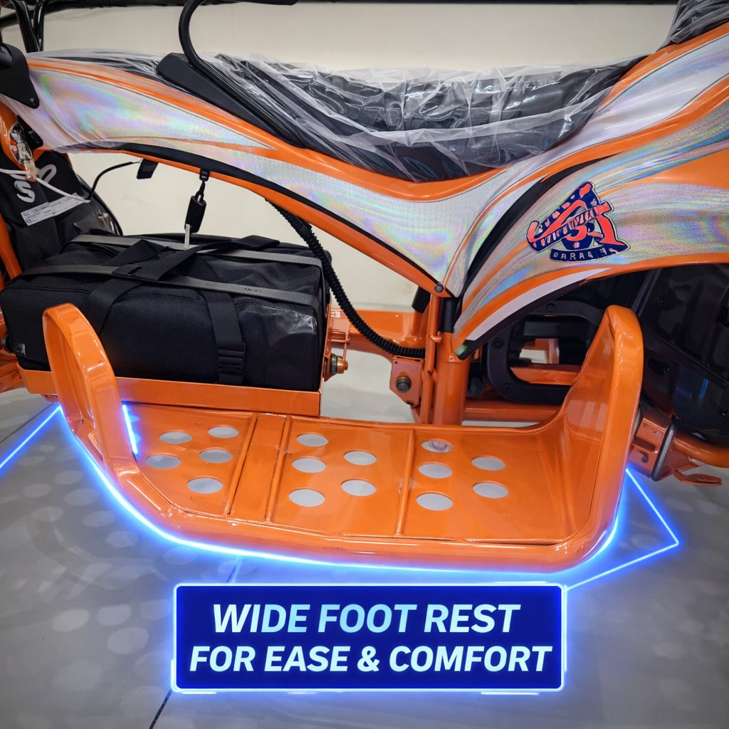 Megawheels Nitron with a wide foot rest and visible branding