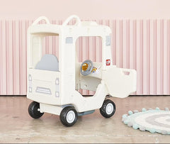 Back of Kids Car YAYA Toddlers School Bus With Open Rooftop