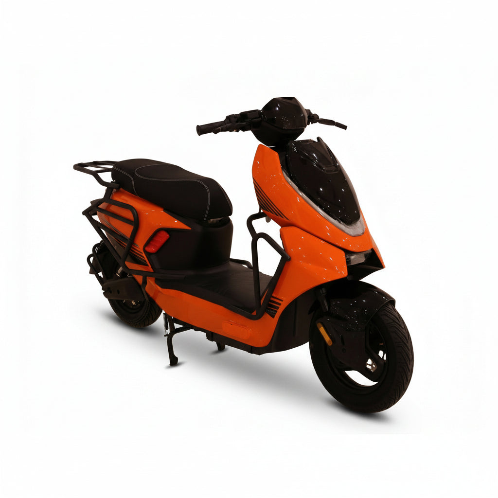 Stylish Orange Electric Scooter 2000 Watt Motor Power