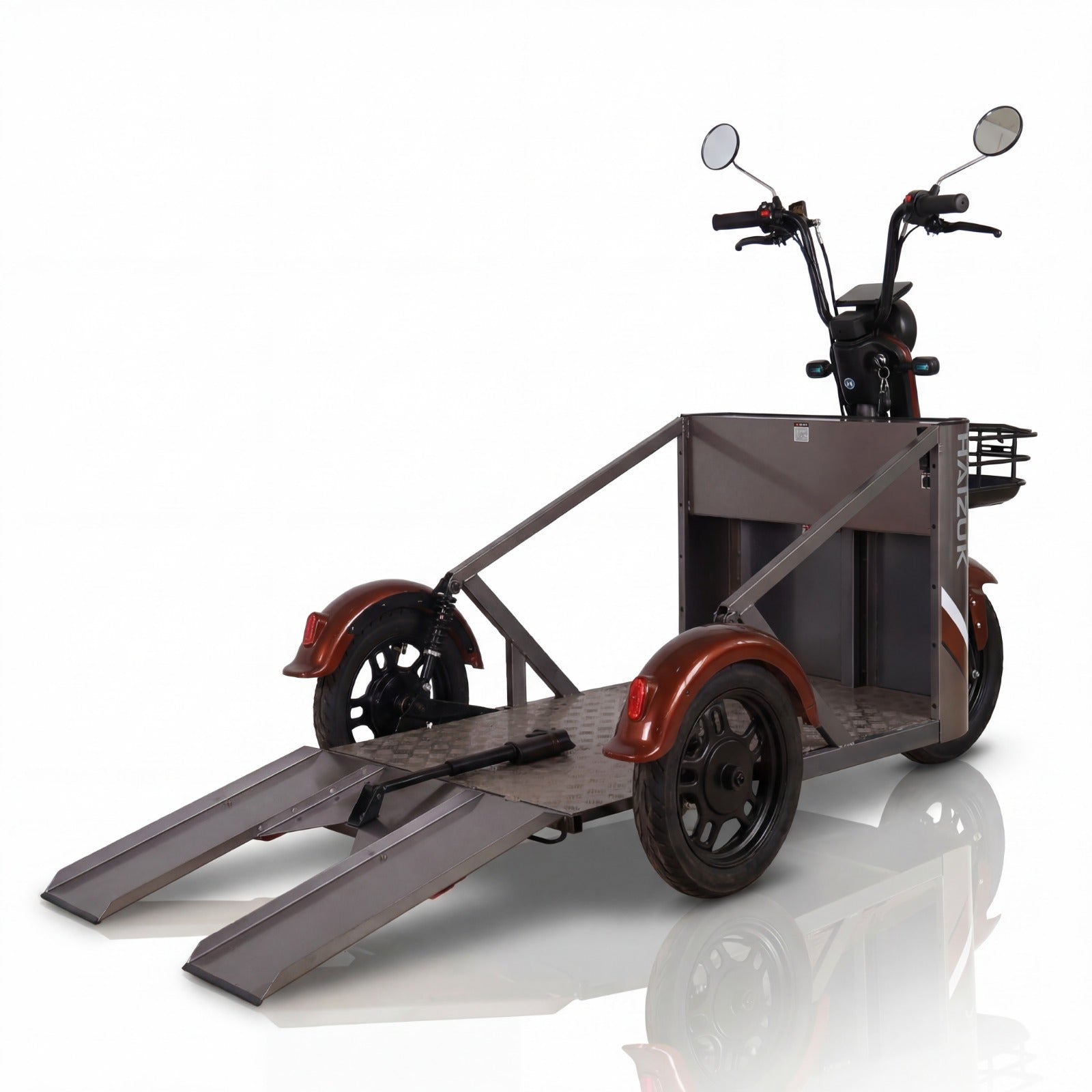 Motorised Electric scooter with a trailer 