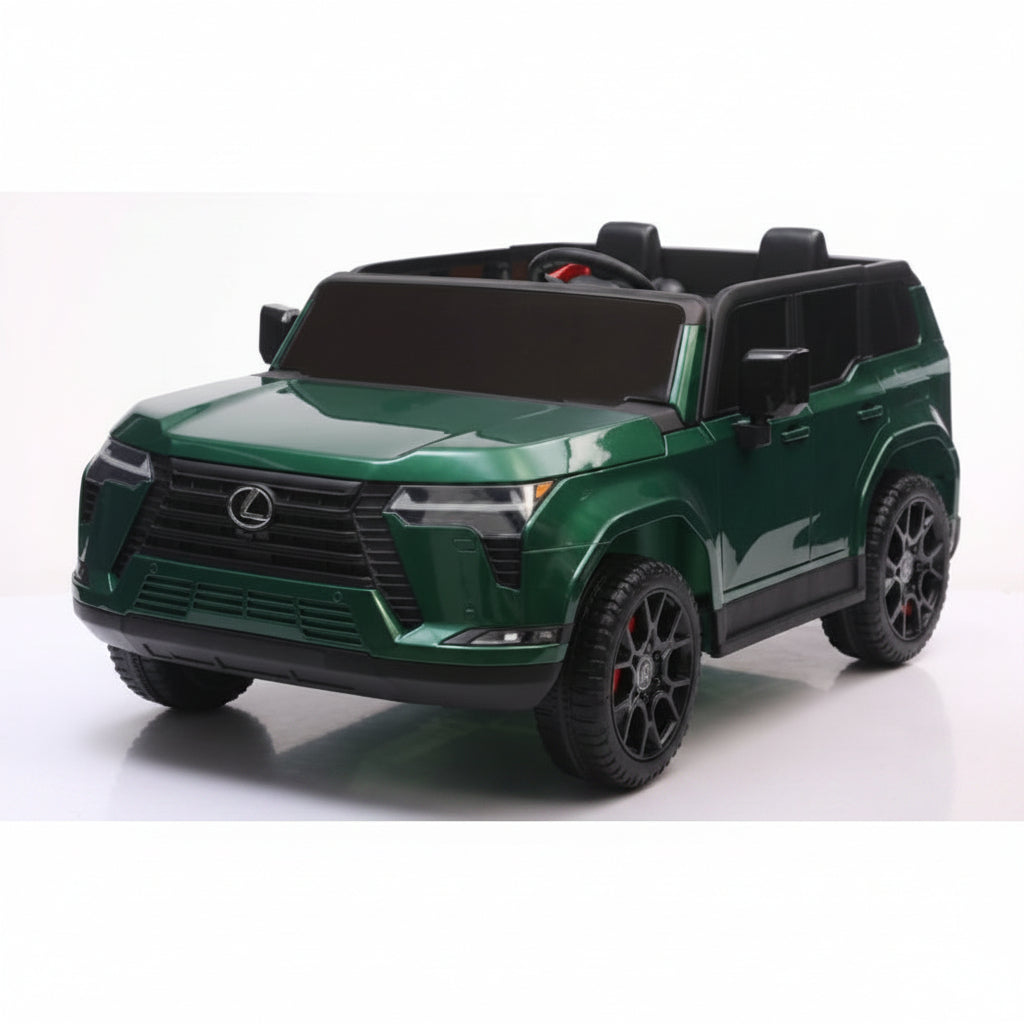 A green  12V Lexus GX550 Licensed Electric Car