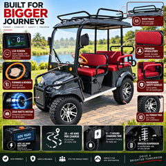 Megawheels CruiseMaster Electric Golf Cart Buggy 600X 4+2 Seater