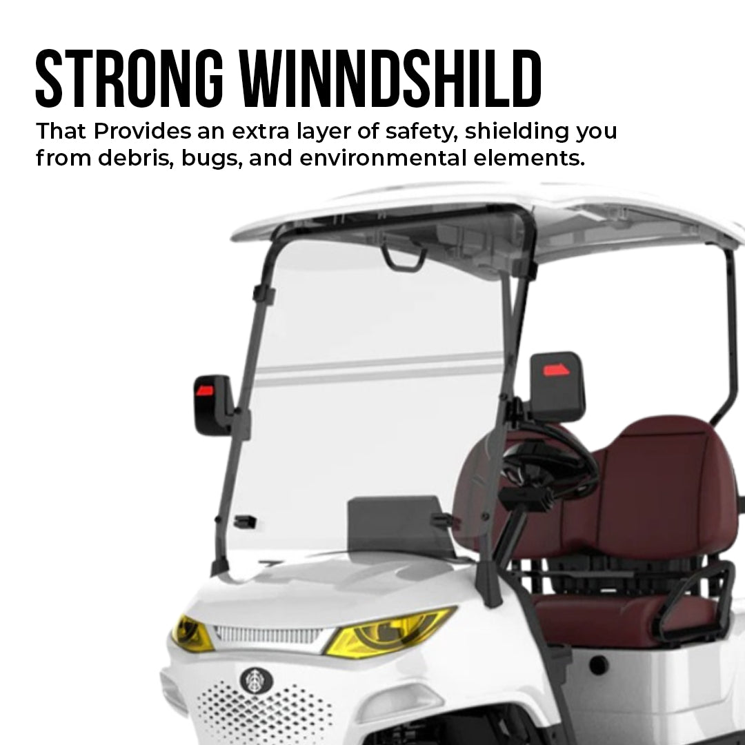 Green Rider 2+0 Premium Lithium Battery  Electric Golf Cart By Megawheels