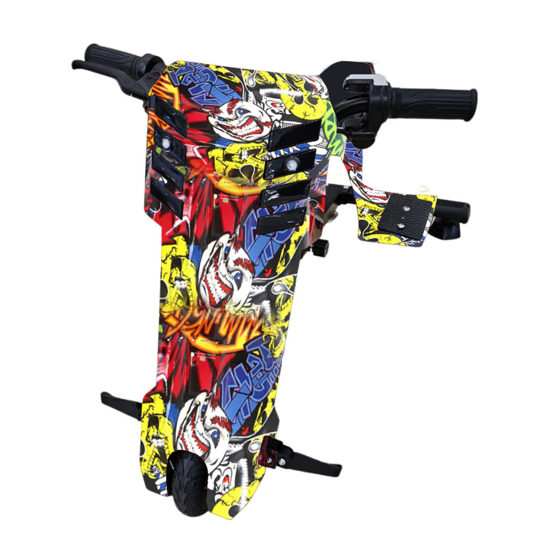 Megawheels Drifting Elektro Scooter 36 v with 3 wheels-Yellow Mix