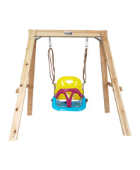 Megastar's Dynamic Sports Growing Giraffe Wooden Swing Set