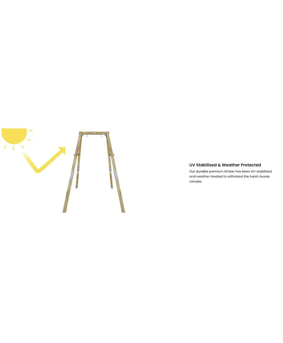 Megastar's Dynamic Sports Growing Giraffe Wooden Swing Set