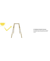 Megastar's Dynamic Sports Growing Giraffe Wooden Swing Set