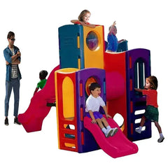 Play House With Hiding Cells & Slides- Multi Color