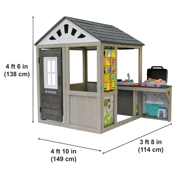 Children's playhouse with dimensions