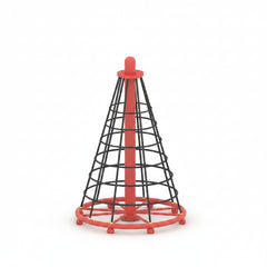 Red And Black Kids Playground Set Climbing Orbit