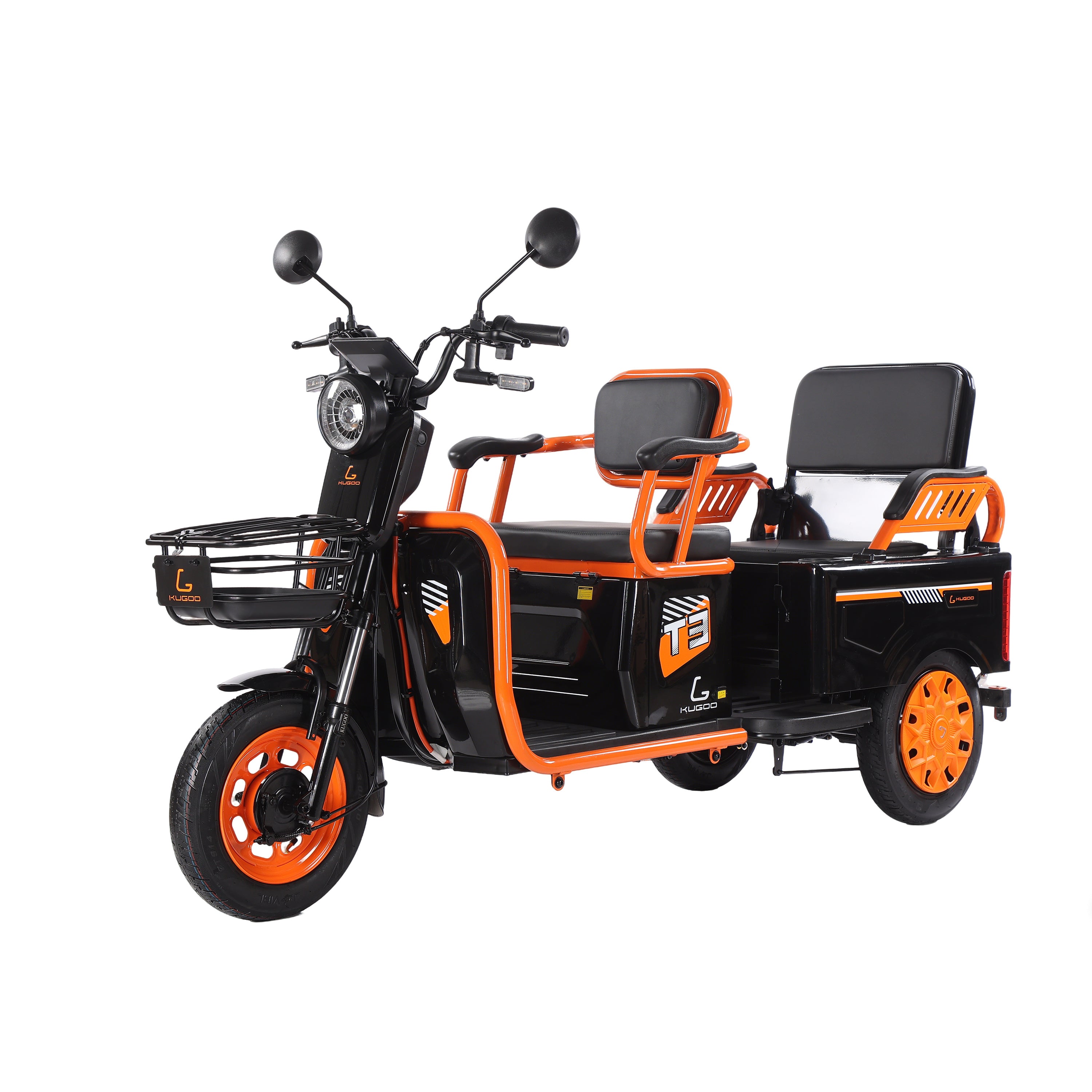 Kugoo T3 3-Wheel Electric Bike with Seat Motor Power and Lithium Battery