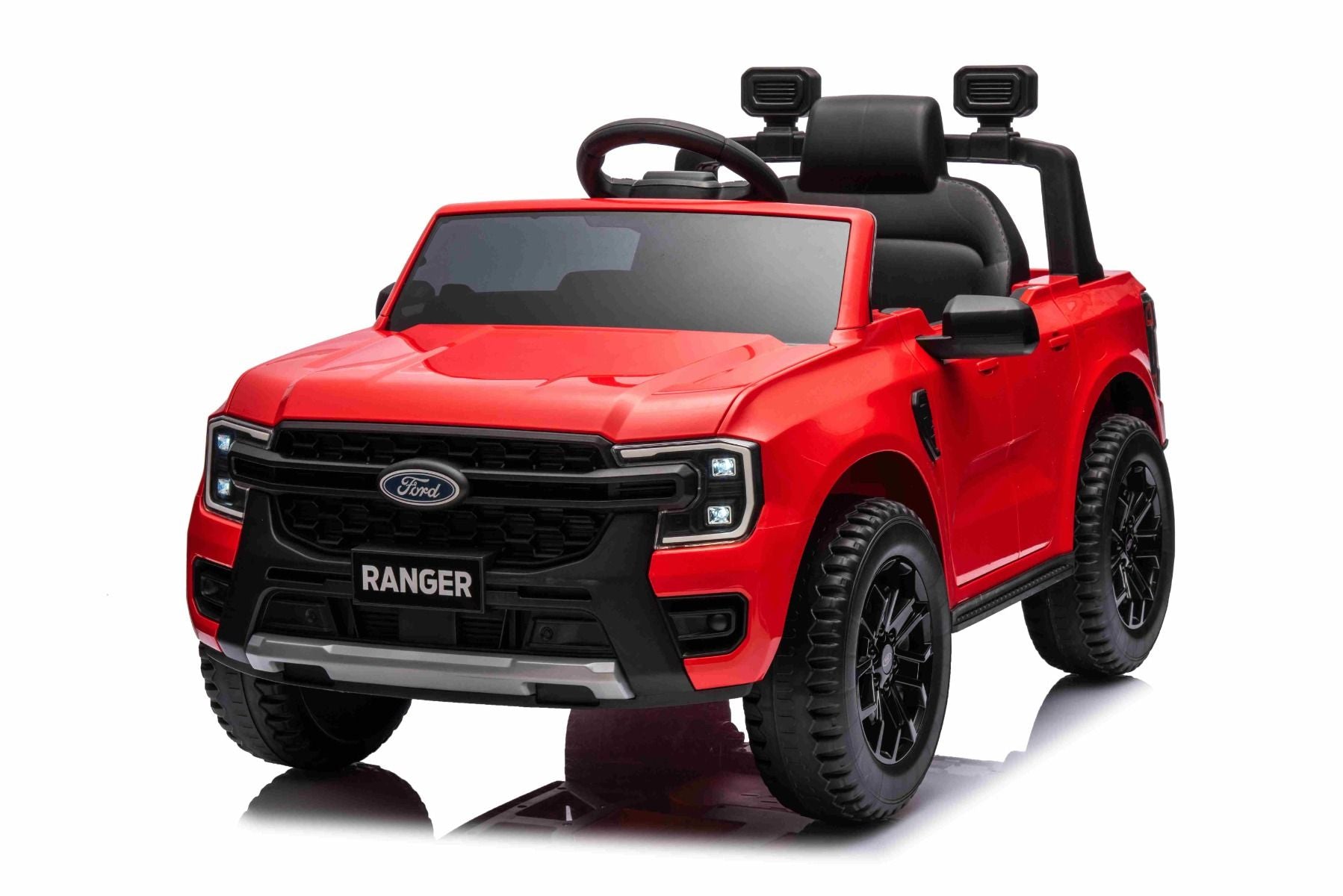 Red Ford Ranger With Black Seats Leather
