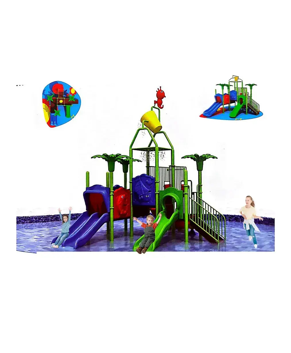 Megastar Splash and Surf Water Play Ground For Outdoor -L 730 x B 430 x H 490 cm