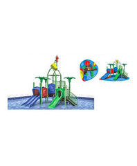 Megastar Splash and Surf Water Play Ground For Outdoor -L 730 x B 430 x H 490 cm