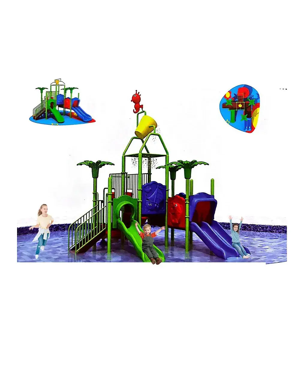 Megastar Splash and Surf Water Play Ground For Outdoor -L 730 x B 430 x H 490 cm