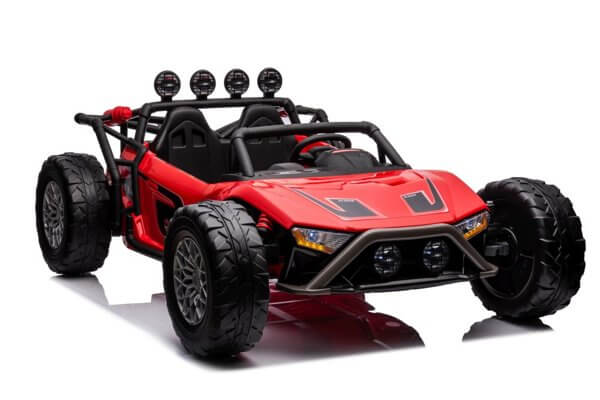 Megastar ride on 24V Super Slash Monster 2 Seater Ride On Car | Bluetooth, Rubber Wheels & Parental RC-RED