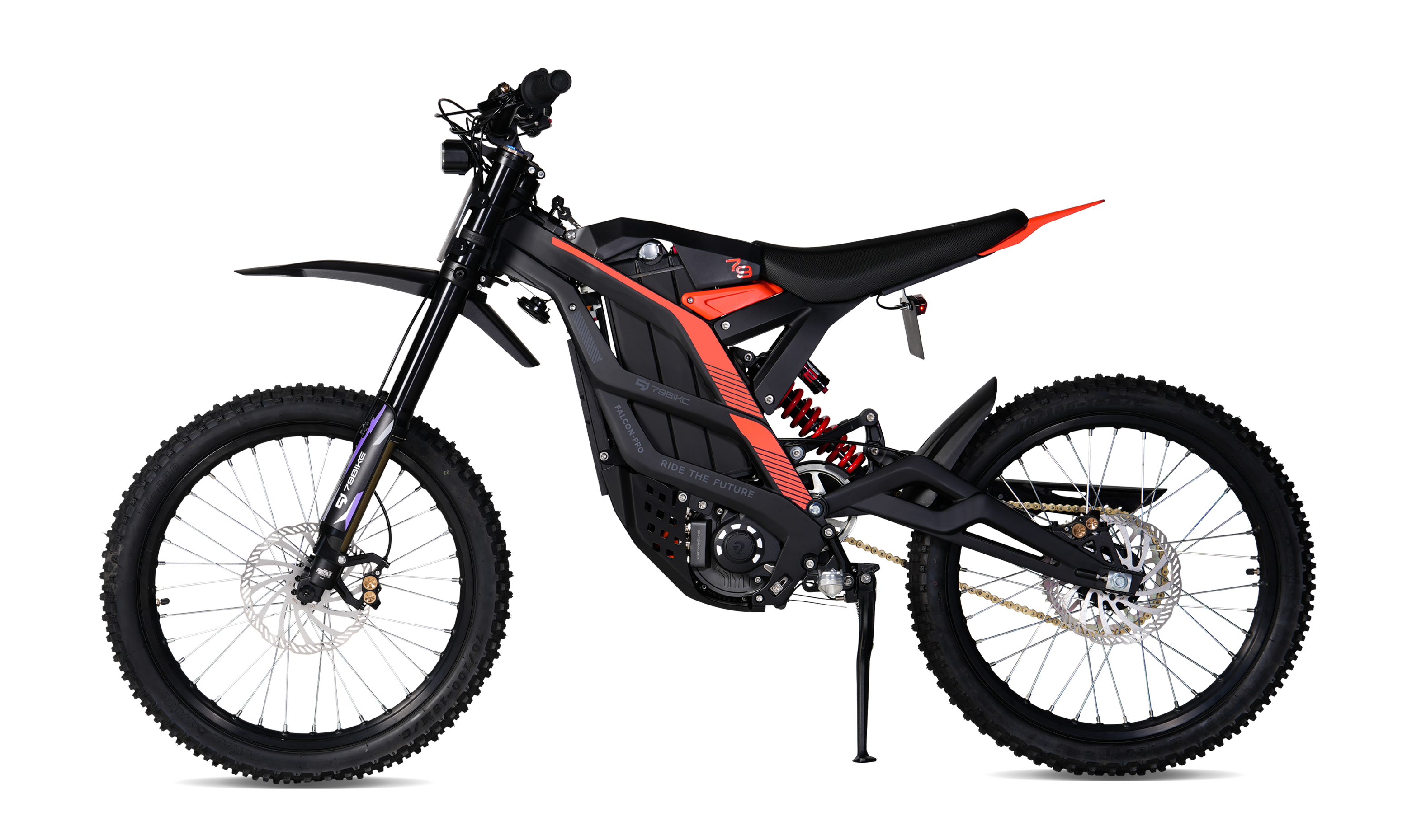 Black and Red 79BIKE-Falcon Pro e Dirt Bike