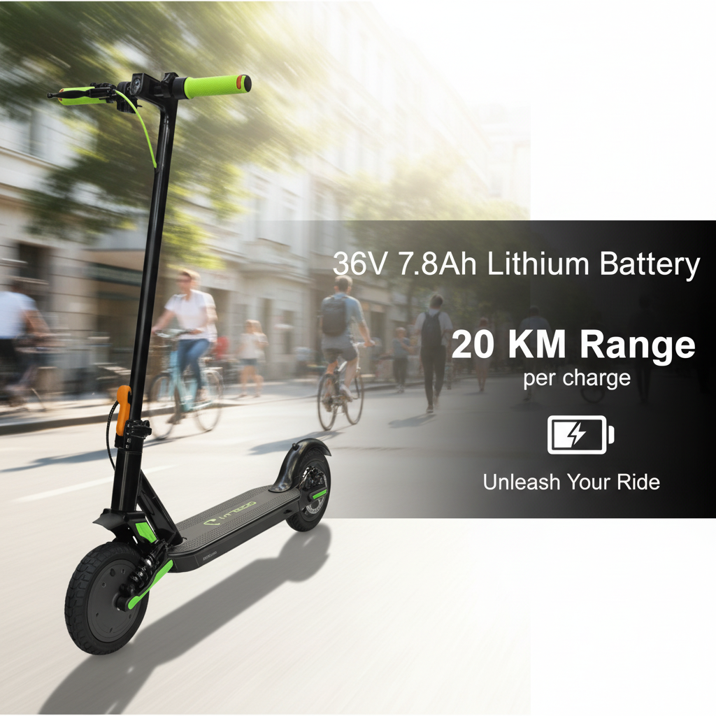 Kugoo Pro 4 Foldable Electric Scooter  with 36V 7.8Ah lithium battery and 20 KM range 