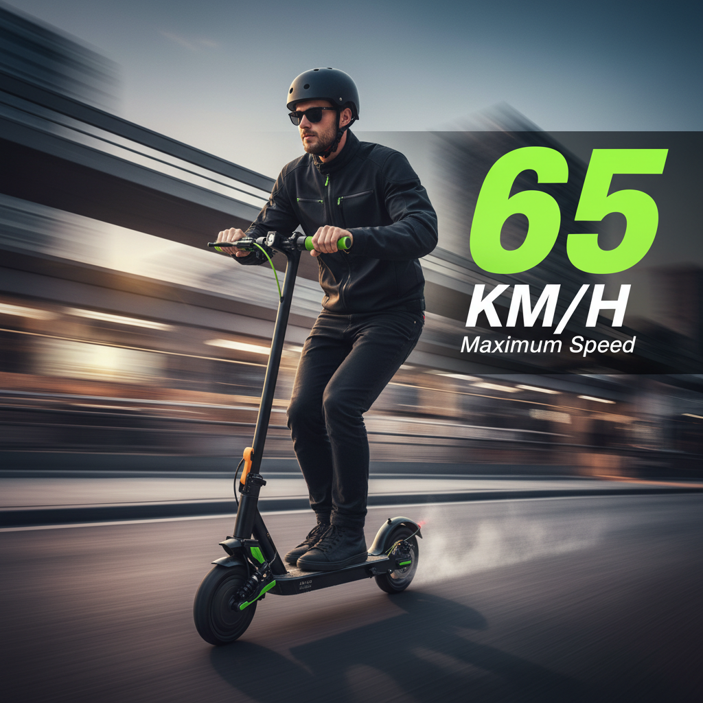 Kugoo Pro 4 Foldable Electric Scooter 65Kh/m maximum speed