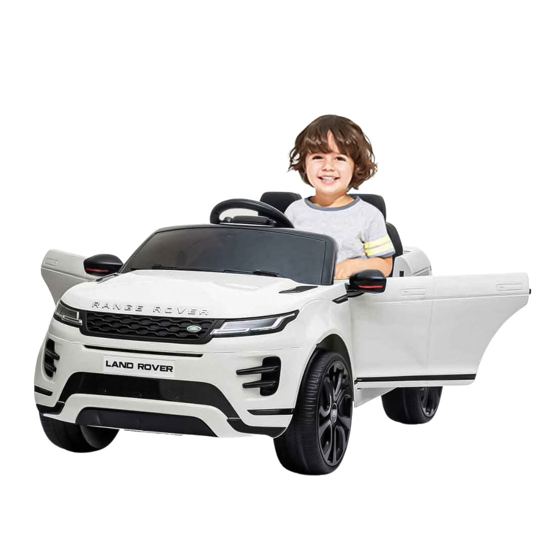 Megastar Ride on Licensed Land Rover Discovery Kids electric car 12V-White