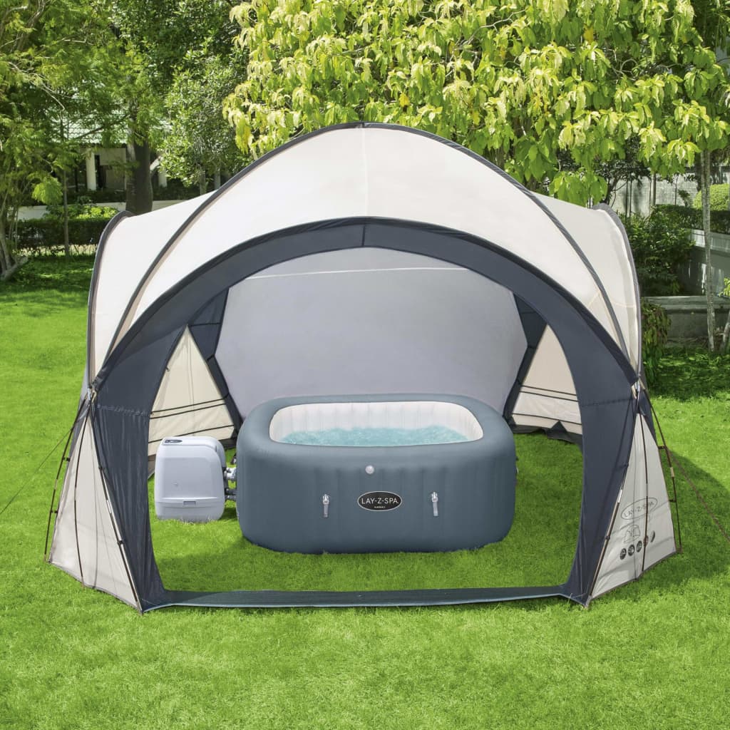 Spa Canopy Bestway Lazy Spa Dome, Garden Canopy for Hot Tub & Pool 390x390x255 cm ...