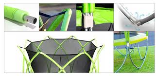 Megastar AdventureZone Combo Premium 14 FT Garden Green Trampoline With Free Installationat Rafplay