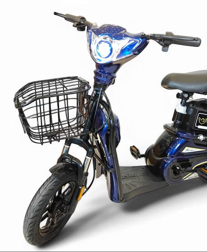 Megawheels Electric Scooter M1 Powerful Electric Delivery Bike with 48W Battery, 14" Tire Ebike with Warranty