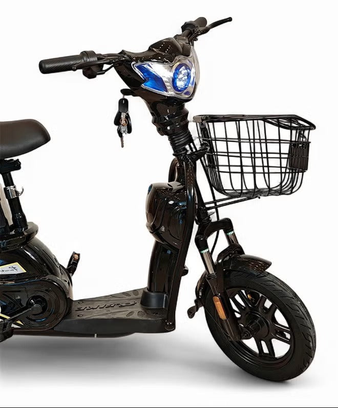 Megawheels Electric Scooter M1 Powerful Electric Delivery Bike with 48W Battery, 14" Tire Ebike with Warranty