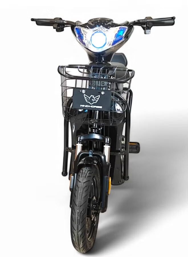 Megawheels Electric Scooter M1 Powerful Electric Delivery Bike with 48W Battery, 14" Tire Ebike with Warranty