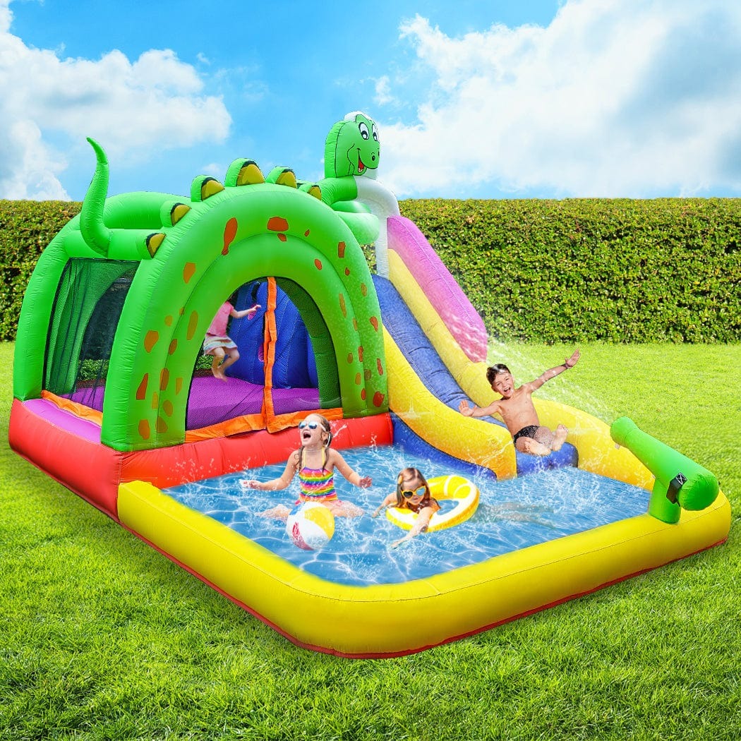 Kids Enjoy Inflatable Water Slide and Outdoor Toy