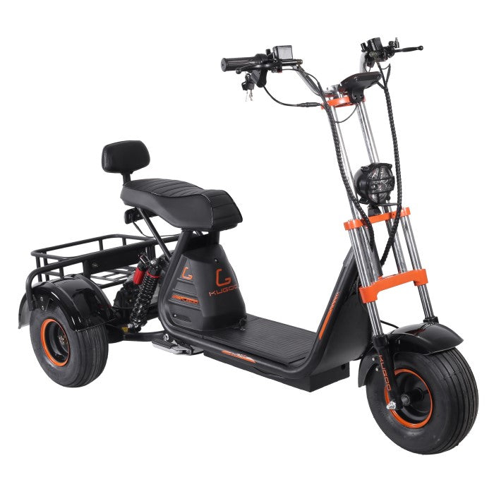 Kugoo C4 Electric Scooter 1200 Watt Motor Power 3-Wheel E Bike for Adults