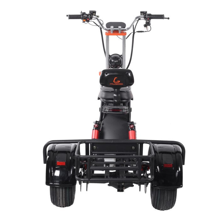 Back view of the Kugoo C4 Electric Scooter for Adults in black colour