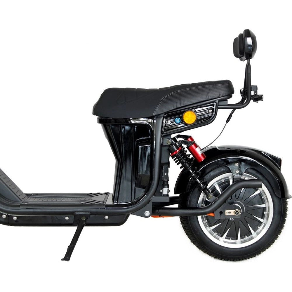 Black Kugoo city electric scooter Wide seat