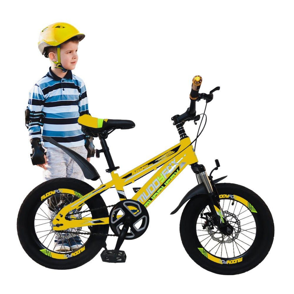 Megawheels Junior 16-Inch Muddy Fox Bike for Kids (Ages 5-8)-Yellow