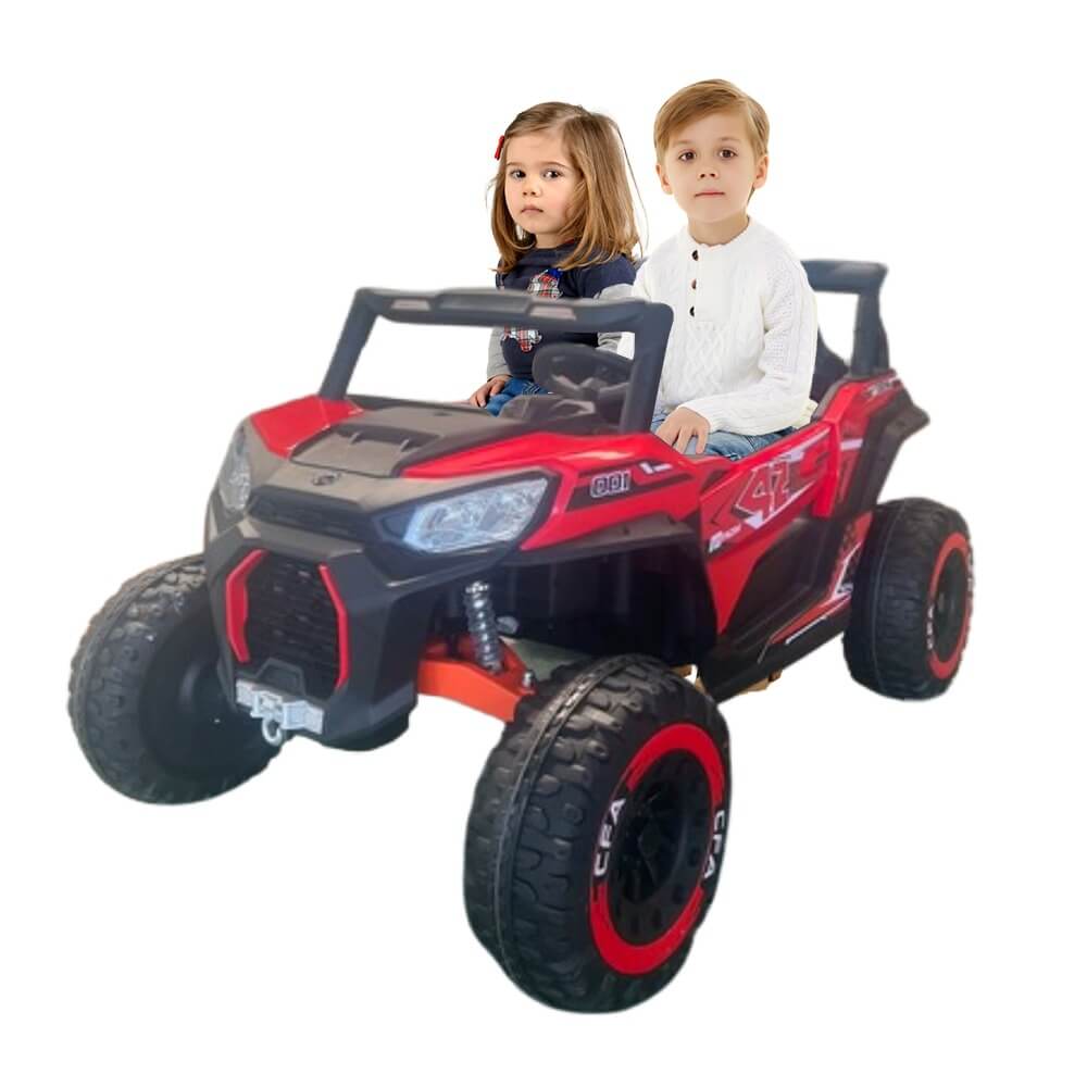 kids car Ride on 12V Midnight Ranger Electric RideOn XL Suv 4x4 with  RC For Big Kids-Red