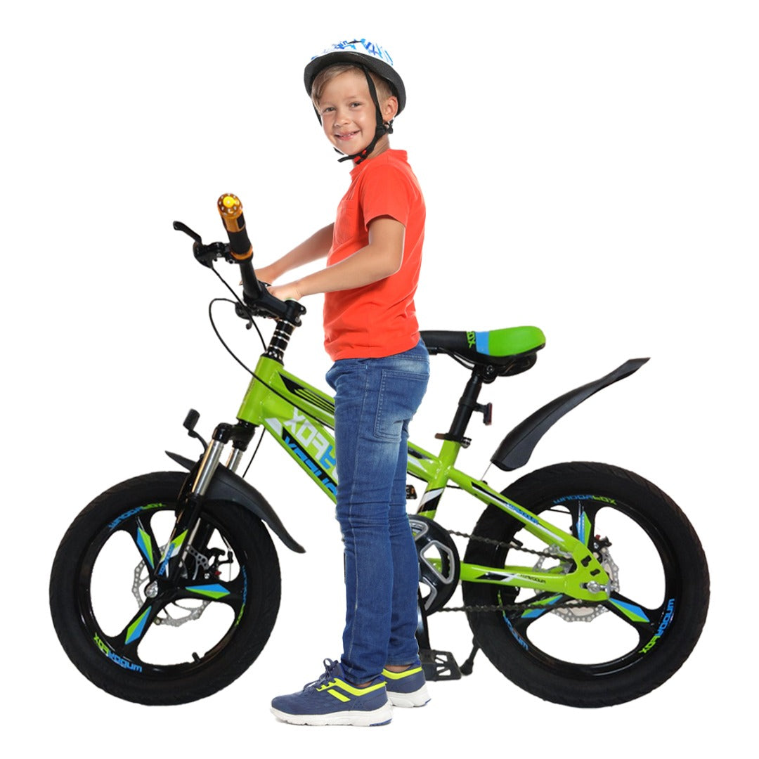 Megawheels Junior 16-Inch Muddy Fox Alloy Wheel Bike for Kids (Ages 5-8)-Green