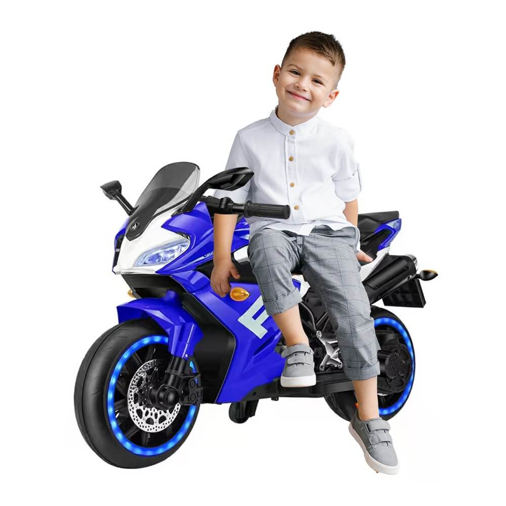 Megastar ride on 12 v Phoenix  Kids Battery Operated Toy Bike-Blue