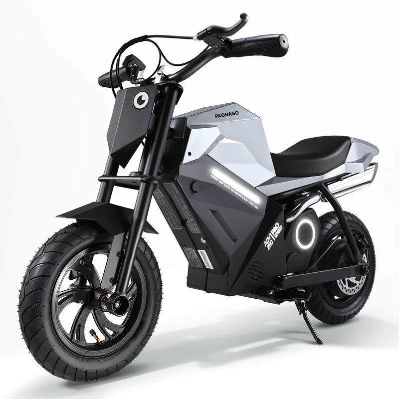Electric motorcycle for kids with a sleek design