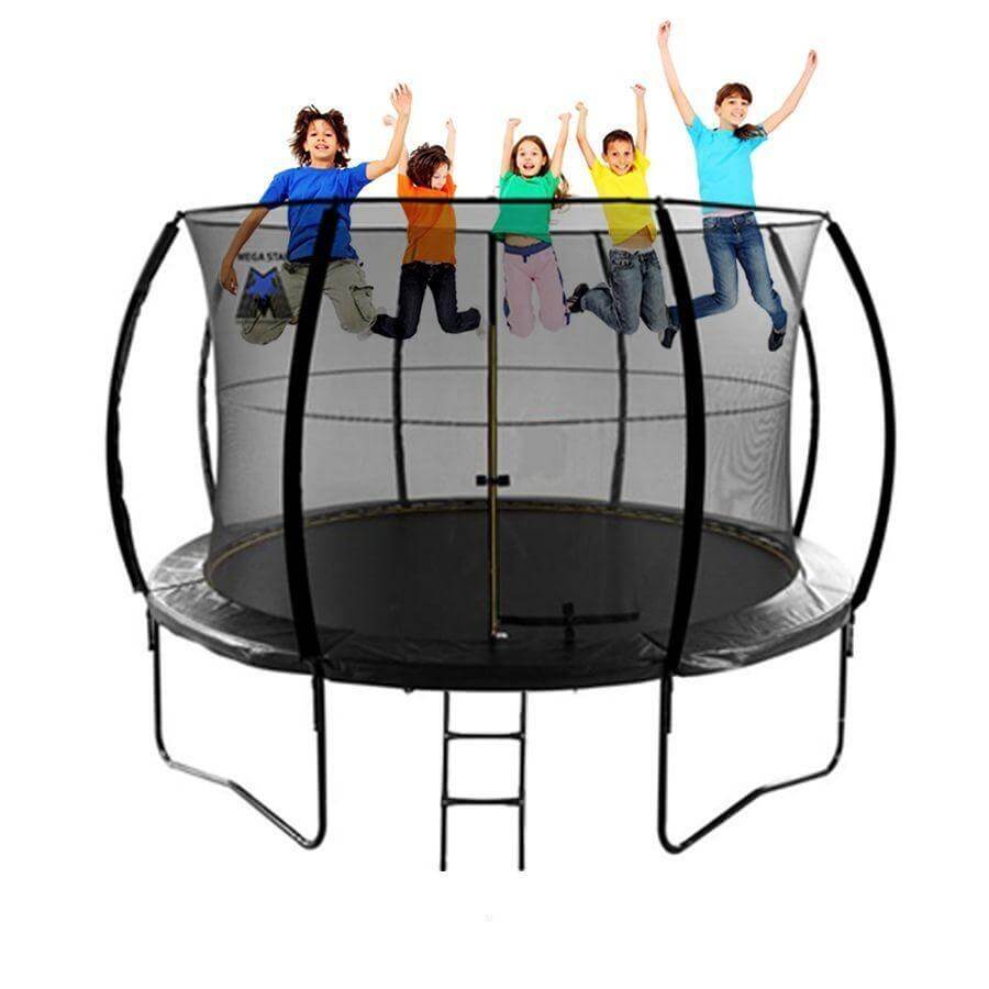 Megastar Sports "jump n bounce" 8ft Trampoline enclosure with Net & Ladder 8FT