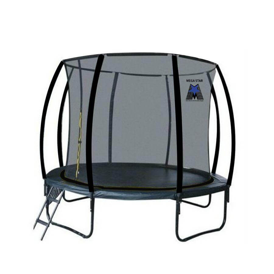 Megastar Sports "jump n bounce" 8ft Trampoline enclosure with Net & Ladder 8FT