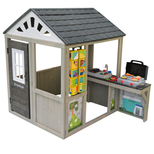 Children's playhouse with toy kitchen and storage Play Zone