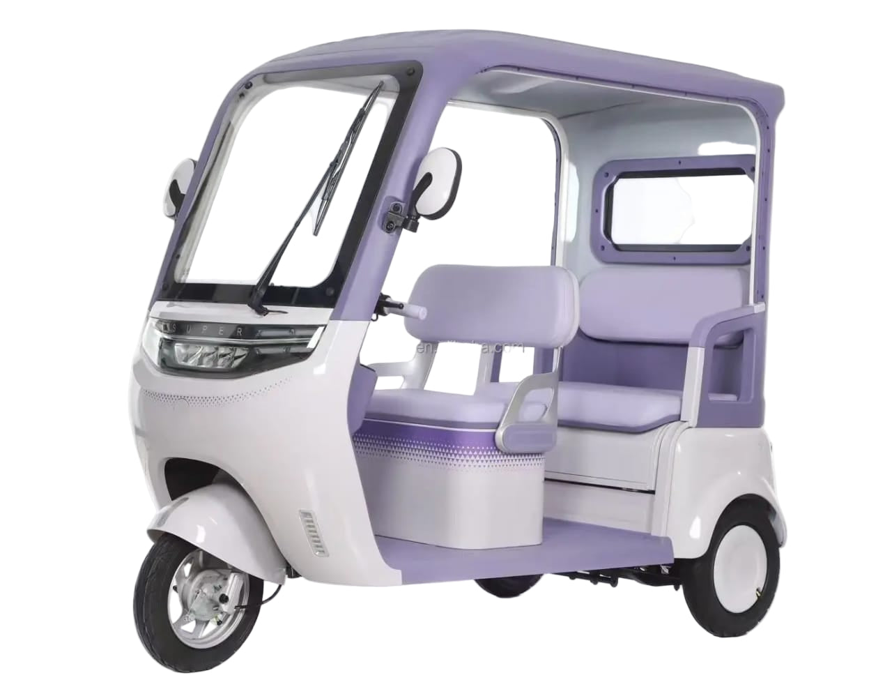 Megawheels Premium 60 V Urban Roof Covered Back Electric Scooter Tricycle for 3 Passengers 2000W