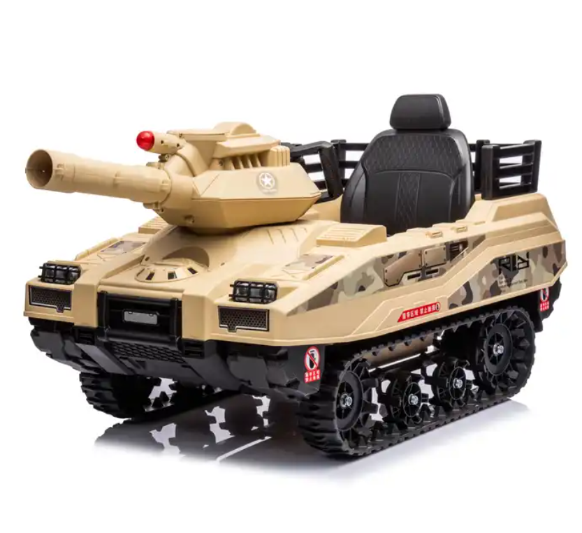 Kids Tank Ride Megastar Kids Electric Rideon Ultimate Adventure Tank Car with LED ...