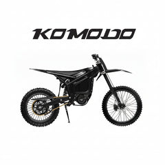 Black TALARIA KOMODO Off Road Electric Dirt Bike 32 kW Motor 96V 45Ah Greenway Lithium Battery