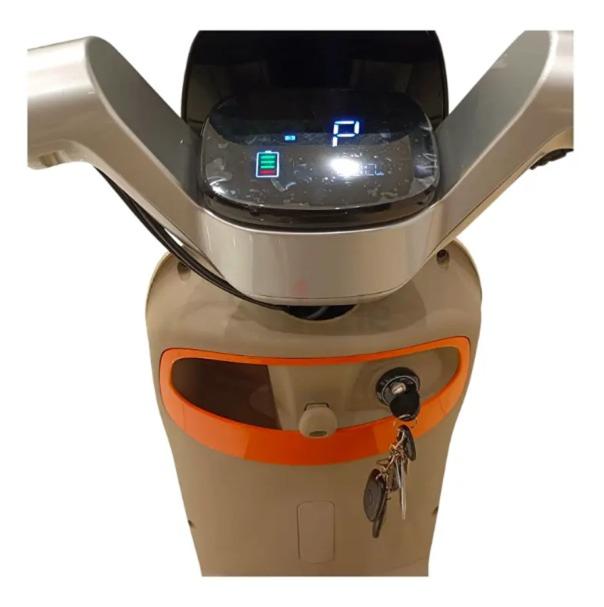 Digital Display of Kugoo T30 Electric Scooter for Adults, 500W Motor & 50KM Range - orange cream color