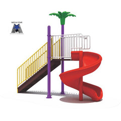 Strong & Sturdy Garden Slide With Stairs