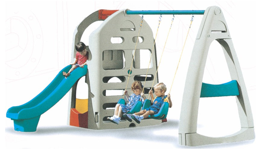 Gym Play Set With Swing And Slide