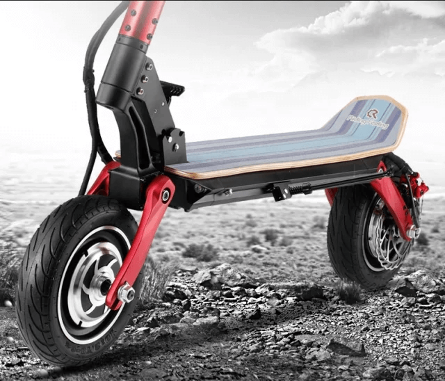 The Speedy Red Foldable 1500w 48v Electric Scooter front