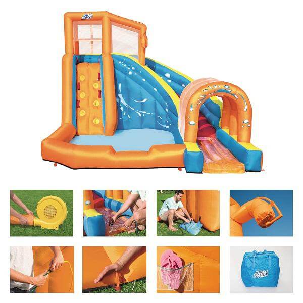 Subway Inflatable Bestway Inflatable H2OGO!® Super Speedway Mega Water Park – Rafplay