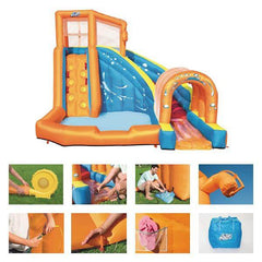 Bestway Inflatable Tunnel Blaster Water Park with Double Slide Fun By H20GO - MGA STAR MARKETING